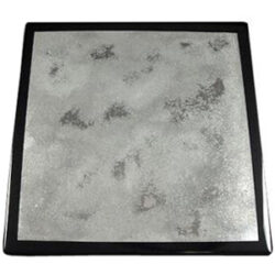 Acid Wash Steel with Black Painted Wood Edge