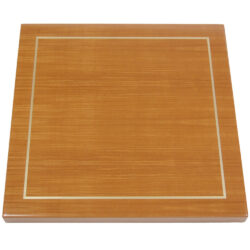 Afromosia Veneer with Metal Inlay