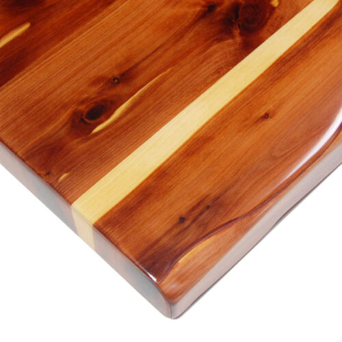 Aromatic Cedar Veneer with Matching Faux Live Edge