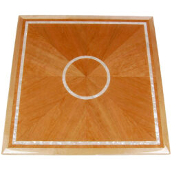 Cherry Veneer in Sunburst Pattern with Mother of Pearl Inlay