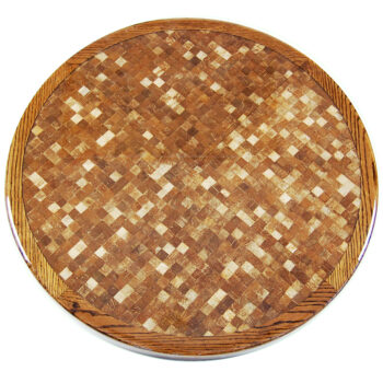 Cork Inlay with Natural Oak Wood Edge
