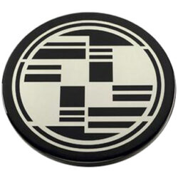 Custom Cut Brushed Aluminum on Black Painted Core