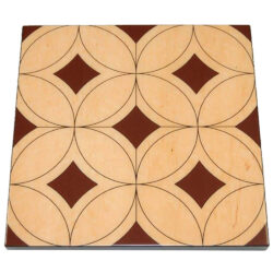 Custom Printed Design on Printed Birdseye Maple