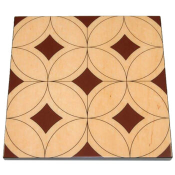 Custom Printed Design on Printed Birdseye Maple