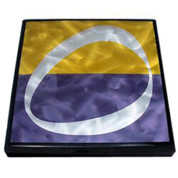 Custom Routed Moz Metal Inlay with Painted Maple Edge
