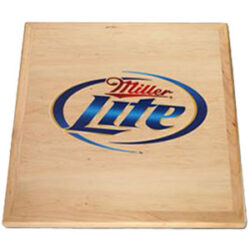 Customers Logo Printed on Maple Veneer with Maple Wood Edge