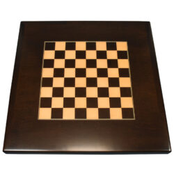 Digitally Printed Chessboard on Stained Maple Veneer and Maple Wood Edge