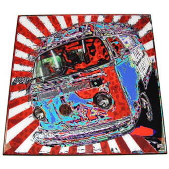 Digitally Printed Image with Painted Wood Edge