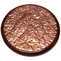 Hammered Copper Inlay with Stained Maple Wood Edge