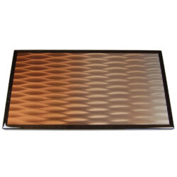 Kelp Gradient Earth Moz Metal Inlay with Stained Maple Wood Edge