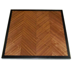 Quartered Walnut Veneer in V-Match Pattern with Ebony Stained Walnut Edge