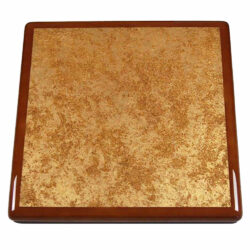 Vahallan Gold Wallpaper with Maple Bullnose Edge
