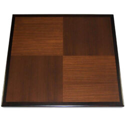 Walnut Veneer Parquet Pattern & Wood Edge