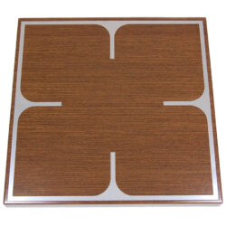 Wenge Veneer with Matching Veneer Edge and a Metal Inlay