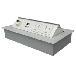 MHO Silver Aluminum White Plastic