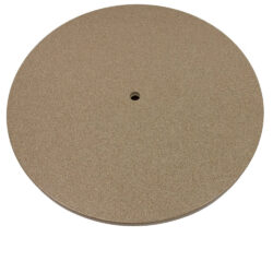 Wilsonart Khaki Brown Tempest Solid Surface Table Top with Umbrella Hole