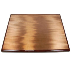 Moz Metal Inlay with Stained Maple Wood Edge
