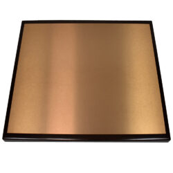 Moz Metal Inlay with Black Painted Wood Edge