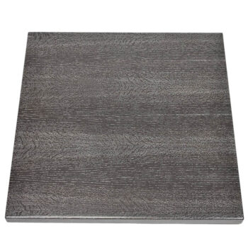 Quartered Red Oak Veneer with Matching Veneer Edge and Cerused Black Apricot Stain