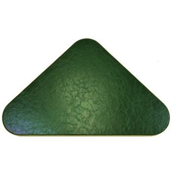 Woeller "Maverick" British Racing Green Vinyl Padded Table Top with Brass Edge