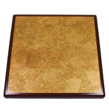 Vahallan "Artemide" Wallpaper Inlay with Stained Red Oak Wood Edge