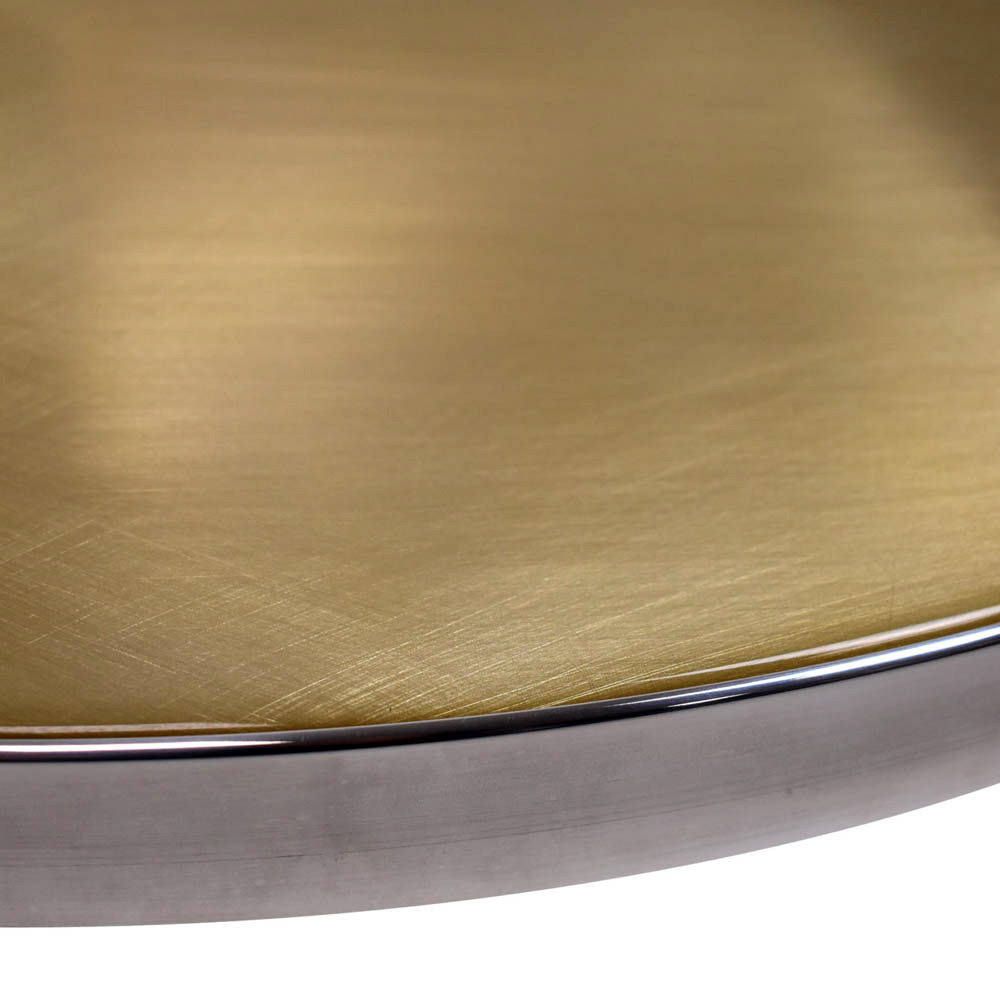 Moz Metal Goldrush Clouds Inlay with Polished Aluminum Edge