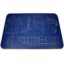 Custom Laminate Table Top with Brass Edge Table Top