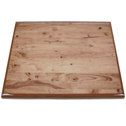 Digitally Printed Wood Table with Painted Edge