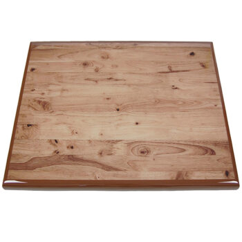 Digitally Printed Wood Table with Painted Edge