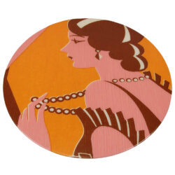 Digitally Printed Retro Art on a Veneer Table Top