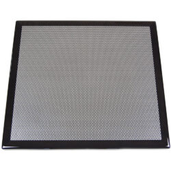 McNichols Perforated Metal Inlay with Stained Maple Wood Edge