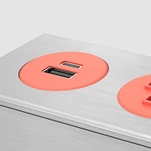 Dot Z - Anodized Aluminum with Poppy