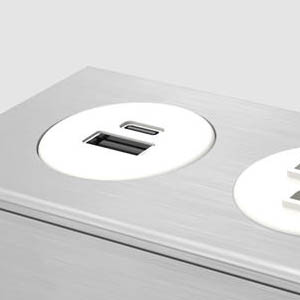 Dot Z - Anodized Aluminum with White