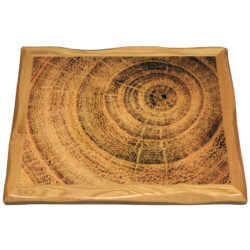 Customer Supplied Artwork Digitally Printed with White Oak Live Edge