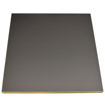 Wilsonart “Black Velvet” Laminate with Brass Edge