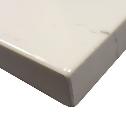 Carrera Stone Digital Print Self Edge Table Top Corner