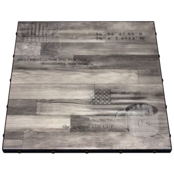 Customer Supplied Artwork Digitally Printed with Metal Edge and Decorative Nails