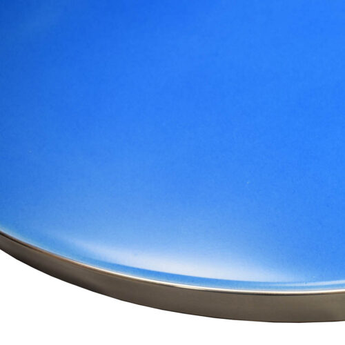 Metal FX “Electric Blue” with Polished Aluminum T-Mold Edge