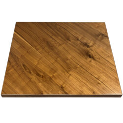 Rustic Walnut Veneer Overlay at 45 Degree Angle with Walnut Wood Edge