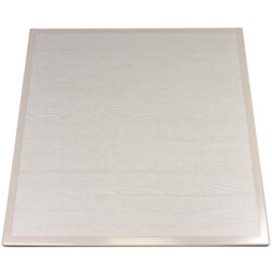 Wilsonart “White Barn” Laminate Inlay with Custom Painted Maple Wood Edge