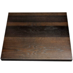 Red Oak Veneer Overlay with Red Oak Wood Edge and Custom 2-Tone Stain