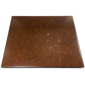 Chemetal “Mayan” Inlay with Black Metal Edges and Custom Powder Coated Screws