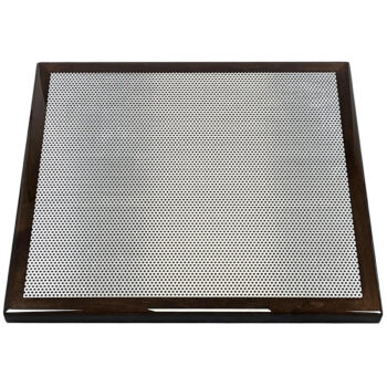 McNichols Aluminum Round Hole Inlay with Stained Maple Wood Edge
