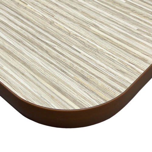 Wilsonart “Light Oak Ply” Laminate with Tan T-Mold Edge