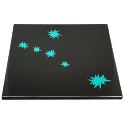 Black Painted Core with Digitally Printed Customer Supplied Artwork
