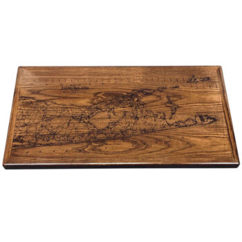 Ash Veneer Inlay with Customer Supplied Digitally Printed Artwork and Custom Stain