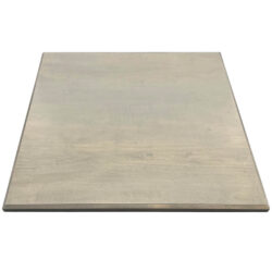 Maple Veneer Overlay with ¾” Beveled Maple Wood Edge and Custom Stain