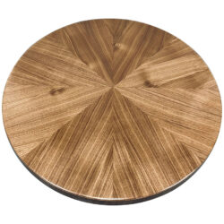 Quartered Walnut Veneer Self-Edge in Sunburst Pattern