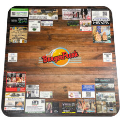 Custom Printed Laminate with Black T-Mold Edge