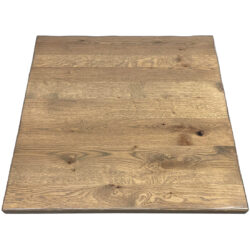 Rustic White Oak Veneer Overlay with Rustic Edge Profile and Custom Stain 3693
